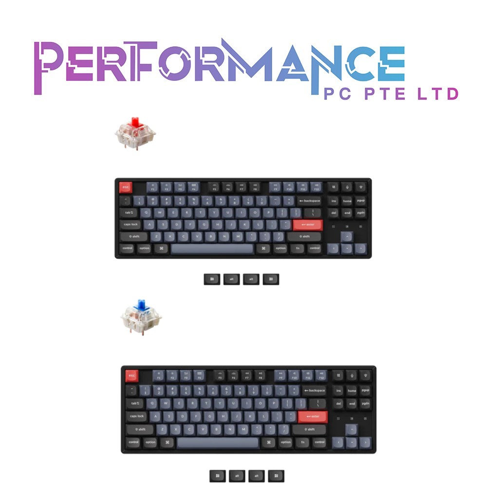 KEYCHRON K8 Pro Aluminum Wireless Keyboard/Barebone - Gateron G Pro Red/Blue/Brown Switch (A) (1 YEAR WARRANTY BY TECH DYNAMIC PTE LTD)