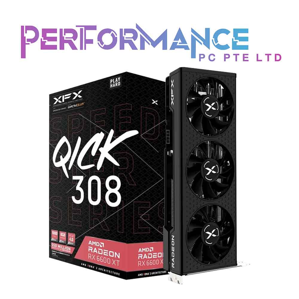 XFX QICK308 RX6600XT Black 8GB GDDR6 (2 YEARS WARRANTY BY TECH DYNAMIC PTE LTD)