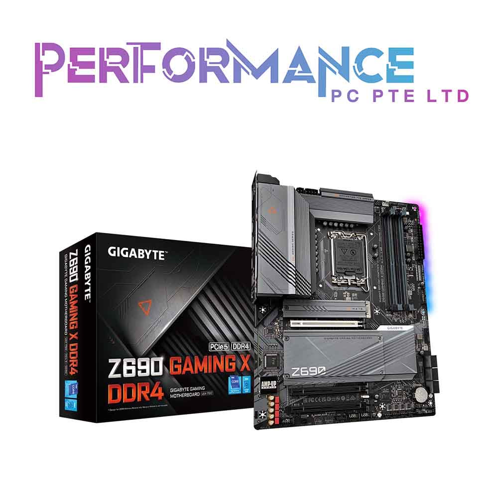GIGABYTE Z690 Gaming X DDR4 (LGA 1700/ Intel Z690/ ATX/ DDR4/ Quad M.2/ PCIe 5.0/ USB 3.2 Gen2X2 Type-C/ 2.5GbE LAN/Gaming Motherboard) (3 YEARS WARRANTY BY CDL TRADING PTE LTD)