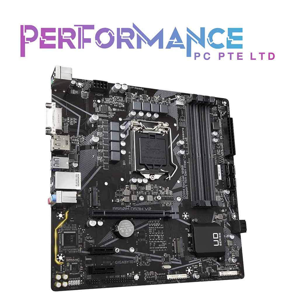 GIGABYTE B560M DS3H V2 (LGA 1200/ Intel/ B560/ Micro-ATX/Dual M.2/ PCIe 4.0/ USB 3.2 Gen1/ GbE LAN/Motherboard) (3 YEARS WARRANTY BY CDL TRADING PTE LTD)