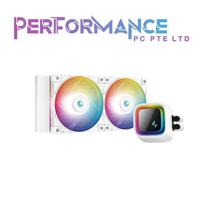 Deepcool LS520 AIO 240mm AIO with 2 x FC120 ARGB Fans, Latest 4th Gen water pump for optimal coolant flow, Infinity mirror pump cap design which are rotatable  (3 YEARS WARRANTY BY TECH DYNAMICS PTE LTD)