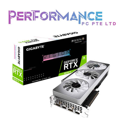 GIGABYTE GeForce RTX 3070 Ti Vision OC 8G Graphics Card, WINDFORCE 3X Cooling System, 8GB 256-bit GDDR6X, GV-N307TVISION OC-8GD Video Card (3 YEARS WARRANTY BY CDL TRADING PTE LTD)