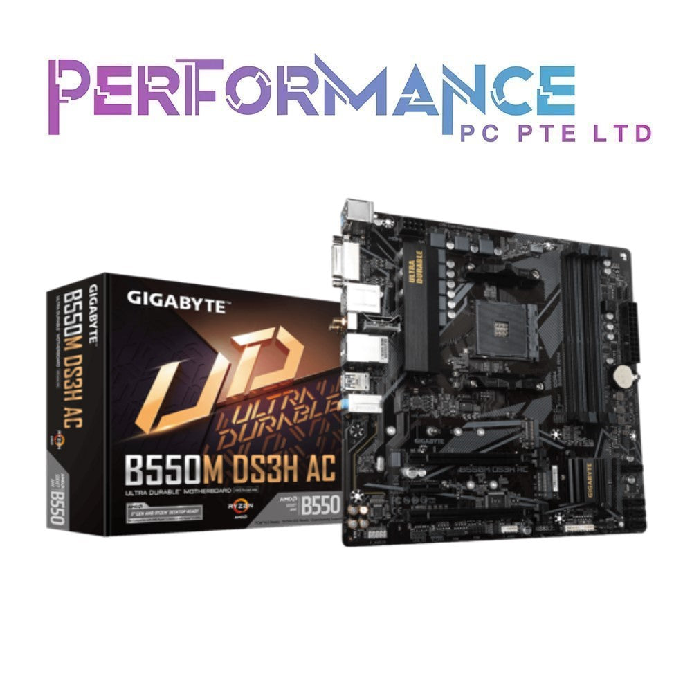 GIGABYTE B550M DS3H AC (3 YEARS WARRANTY BY CDL TRADING PTE LTD)