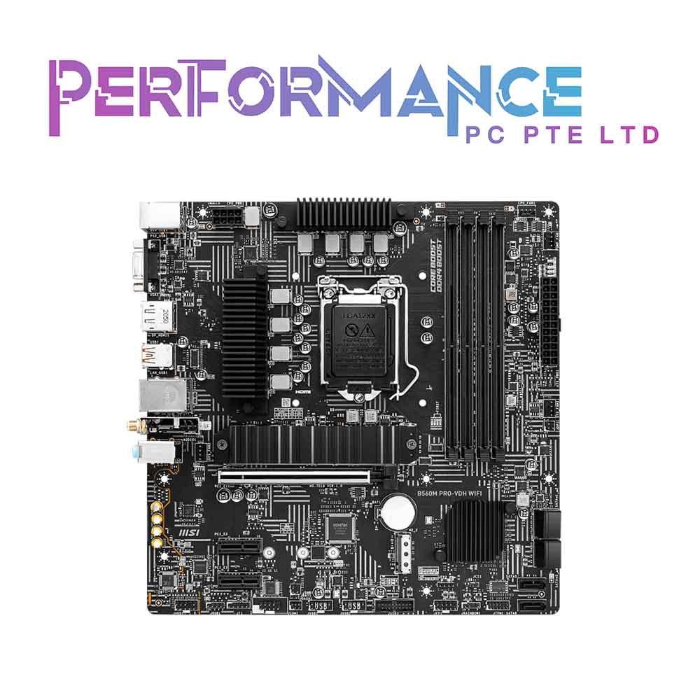 MSI B560M PRO-VDH WiFi (mATX, 11th/10th Gen Intel Core, LGA 1200 Socke –  performance-pc-pte-ltd