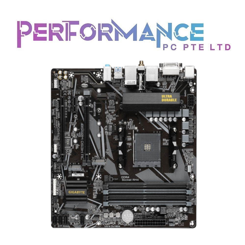 GIGABYTE B550M DS3H AC (3 YEARS WARRANTY BY CDL TRADING PTE LTD)