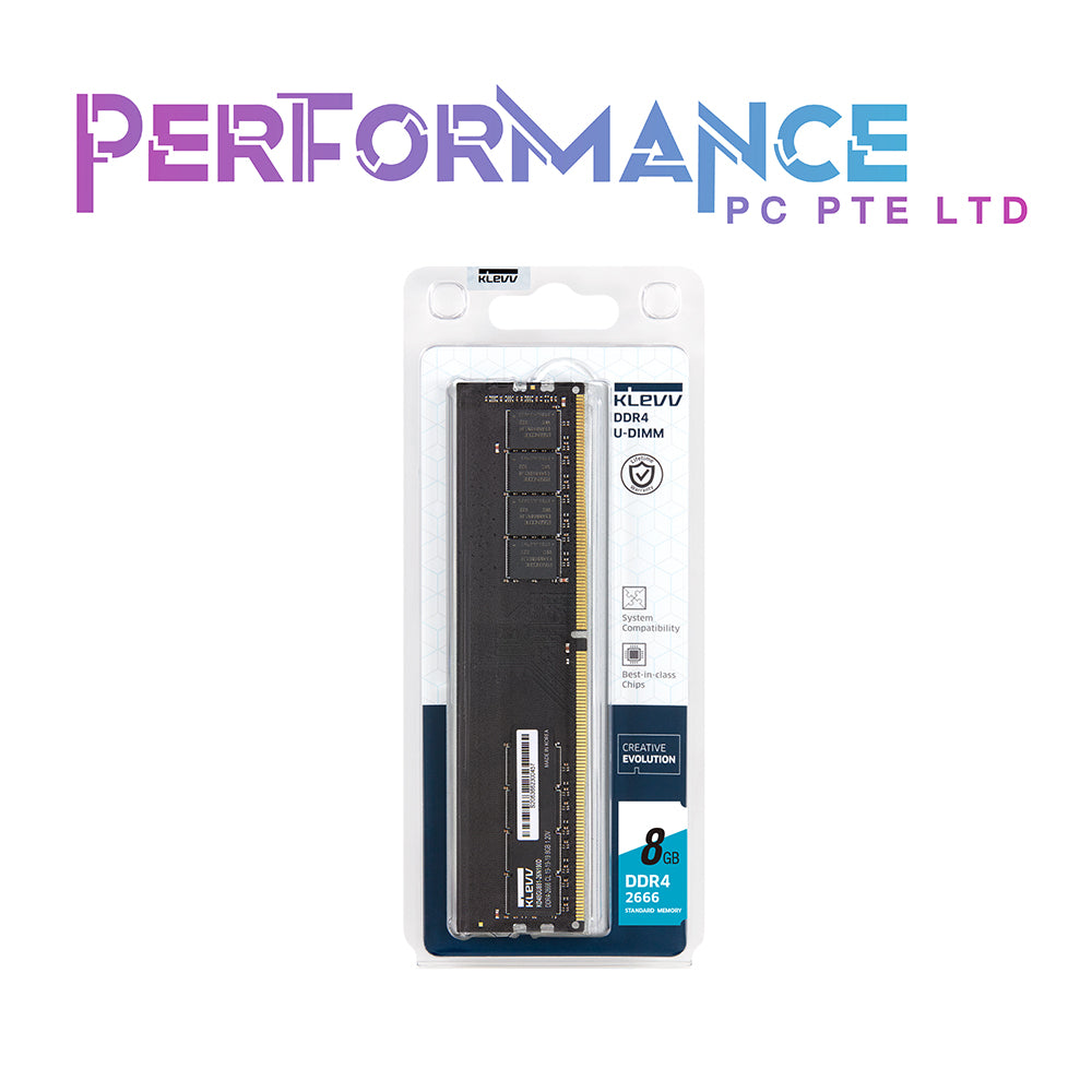 KLEVV PERF UDIMM - 8GB/16GB/32GB DDR4 3200MHz ( Limited Lifetime Warranty By Tech Dynamic Pte Ltd)