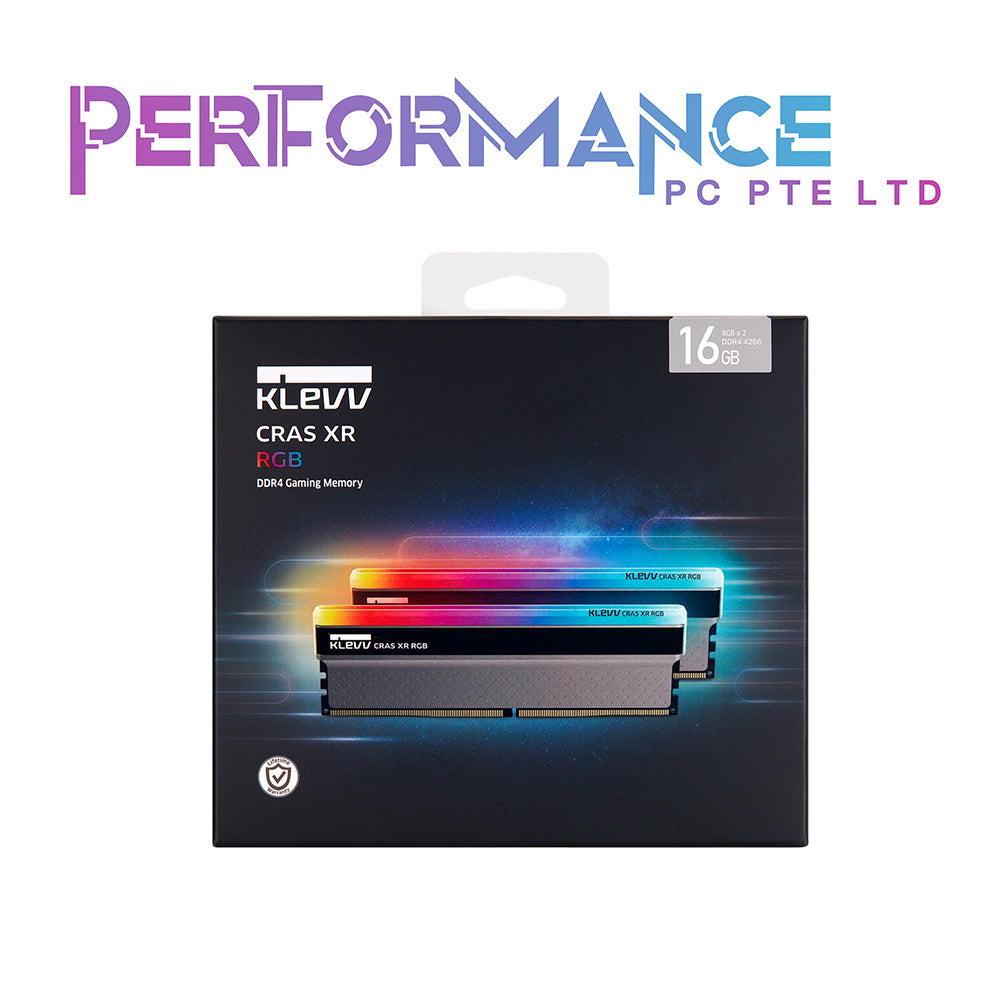 KLEVV CRAS XR - 2x8GB 16GB DDR4 3600 CL18 (Limited Lifetime Warranty By Tech Dynamic Pte Ltd)