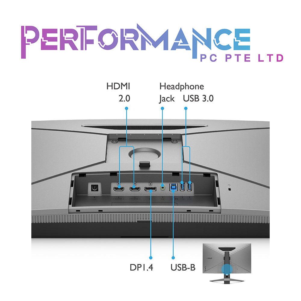 BenQ Zowie MOBIUZ EX2710Q 27" QHD 1ms 165Hz IPS HDRi FreeSync™ Premium 2W + 5W Woofer Built-In Speakers Height Adjustment Gaming Monitor (3 YEARS WARRANTY BY TECH DYNAMIC PTE LTD)