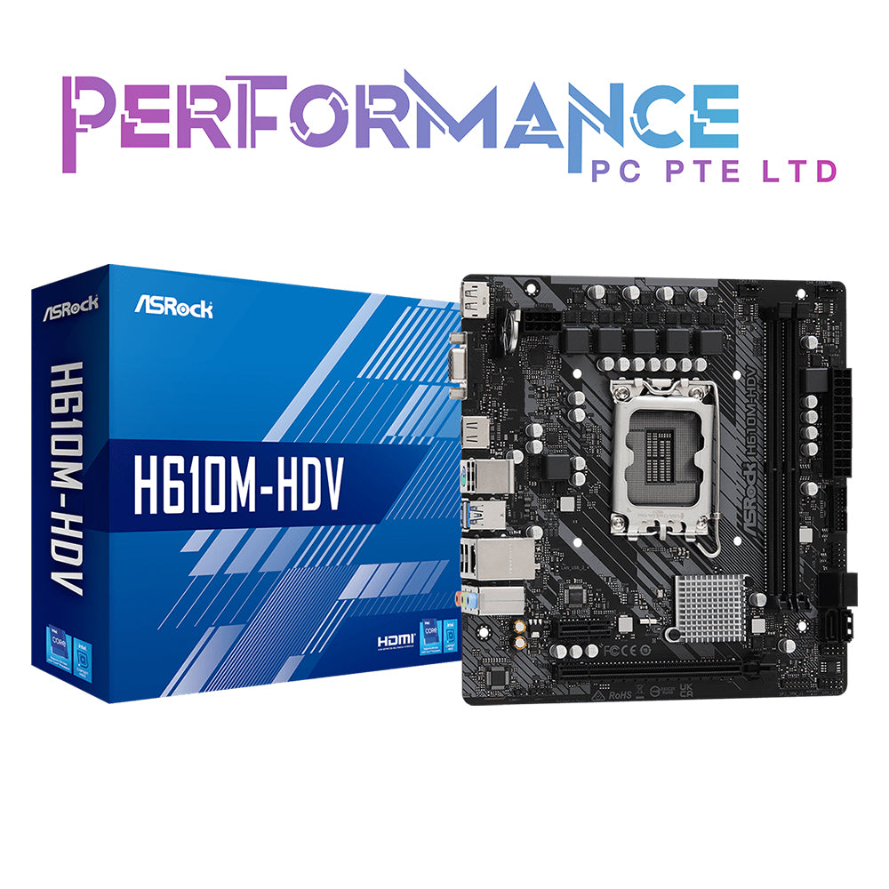 ASRock H610M-HDV/M.2 DDR4 (3 Years Warranty By Tech Dynamic Pte Ltd)