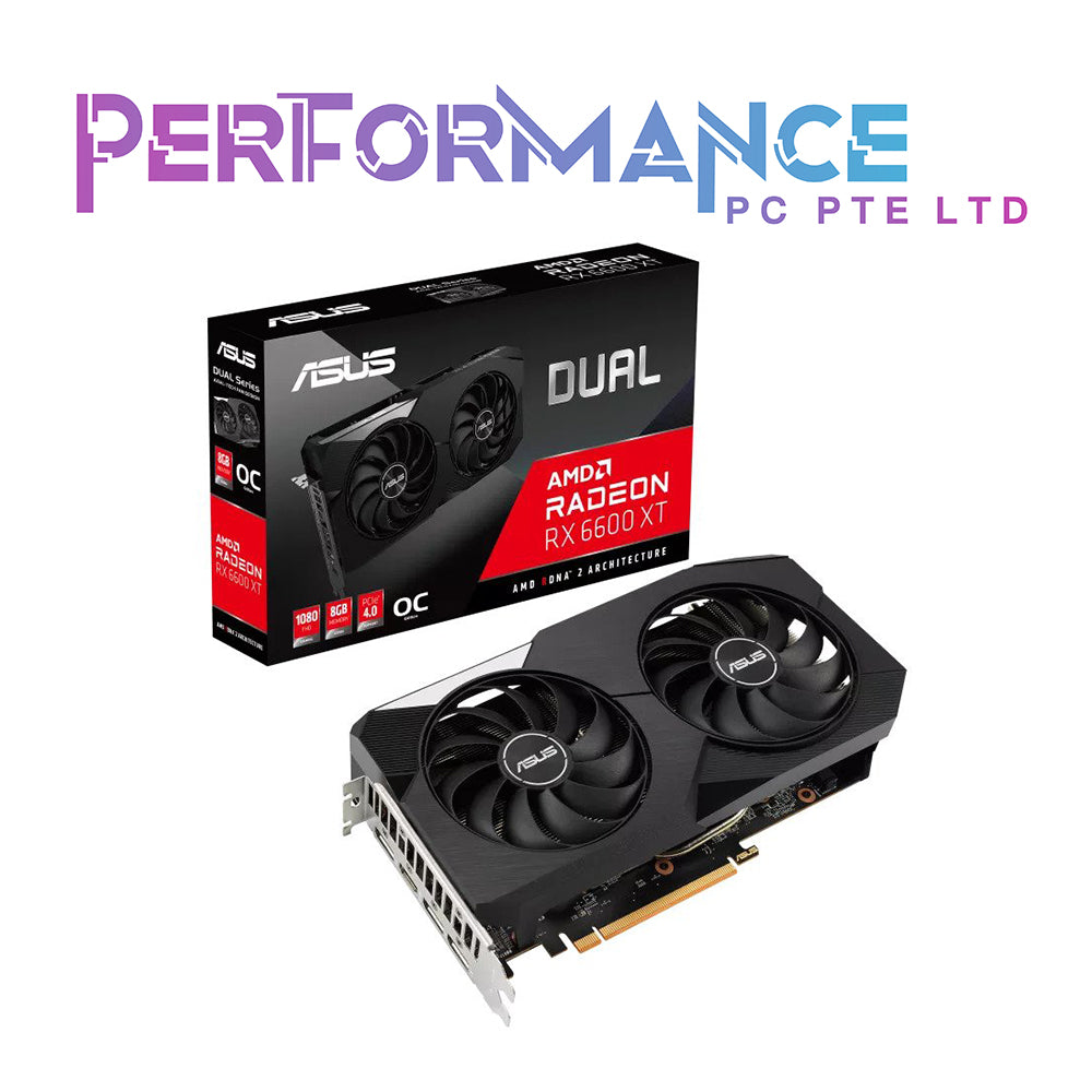 ASUS AMD Dual Radeon RX 6600 XT RX6600XT OC Edition Gaming Graphics Card (3 YEARS WARRANTY BY AVERTEK ENTERPRISES PTE LTD)