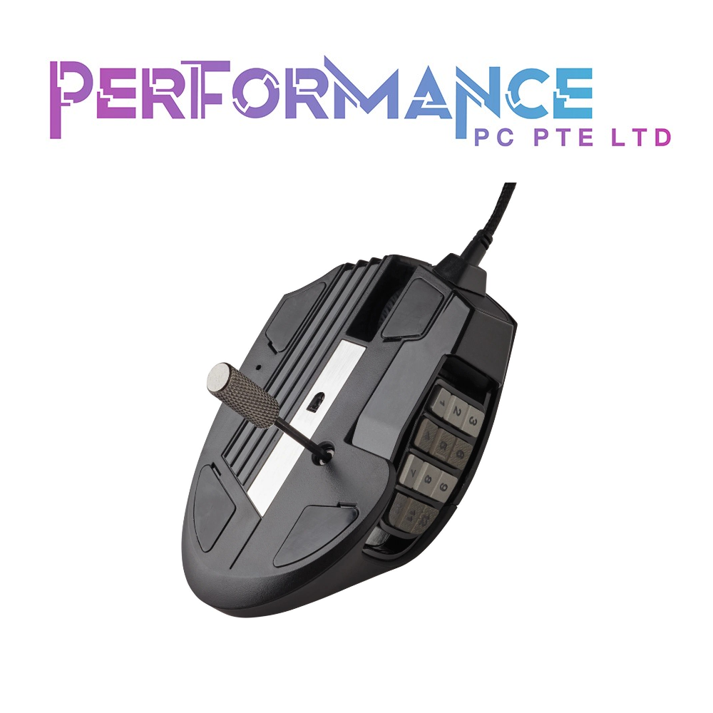 CORSAIR SCIMITAR RGB ELITE, MOBA/MMO Gaming Mouse, Black (2 YEARS WARRANTY BY CONVERGENT SYSTEMS PTE LTD)