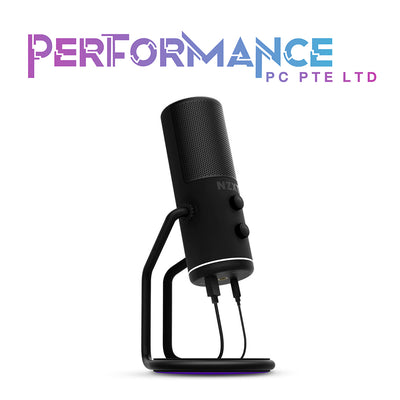 NZXT Wired USB Microphone Black/White (3 YEARS WARRANTY BY TECH DYNAMIC PTE LTD)