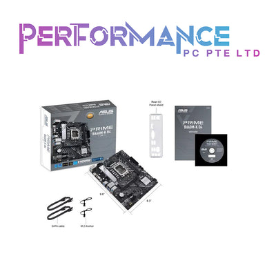 ASUS PRIME B660M-K D4-CSM Intel B660 (LGA 1700) mATX motherboard with PCIe 4.0, two M.2 slots, DDR4, HDMI, D-Sub, Realtek 1Gb Ethernet, front USB 3.2 Gen 1 (3 YEARS WARRANTY BY AVERTEK ENTERPRISES PTE LTD)