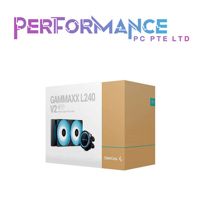 Deepcool Gammaxx L240 ARGB CPU AIO, 240mm Radiator, ARGB XL Pure Copper CPU Block with Deepcool LOGO, 2 x 12cm ARGB/RGB fan (3 YEARS WARRANTY BY TECH DYNAMIC PTE LTD)