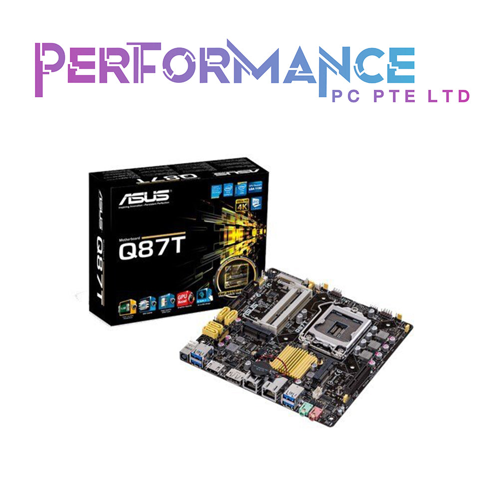 ASUS Q87T Thin Mini-ITX Intel LGA1150 motherboard (3 YEARS WARRANTY BY AVERTEK ENTERPRISES PTE LTD)