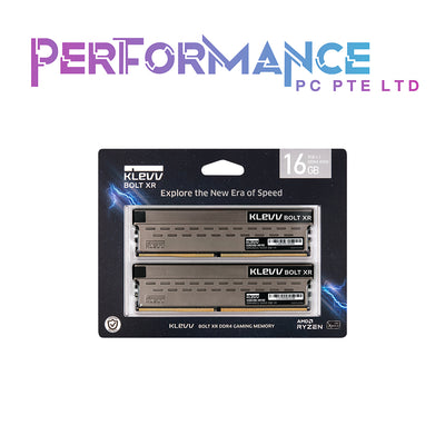 KLEVV BOLT XR - 2x8GB 16GB DDR4 3600/4000 CL18/CL19 (Limited Lifetime Warranty By Tech Dynamic Pte Ltd)