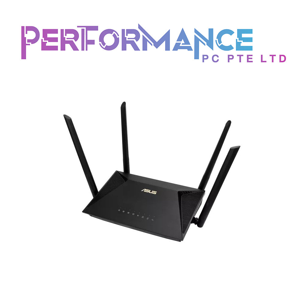 ASUS RT-AX53U AX1800 Dual Band WiFi 6 (802.11ax) Router supporting MU-MIMO and OFDMA technology, with AiProtection Classic network security powered by Trend Micro, compatible with ASUS AiMesh WiFi system (3 YEARS WARRANTY BY AVERTEK ENTERPRISES PTE LTD)