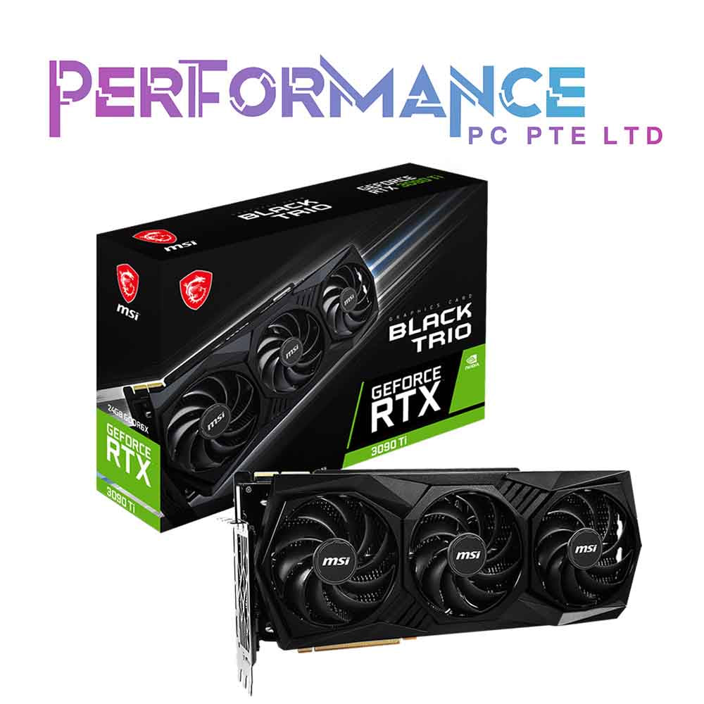 GeForce RTX™ 3090 Ti BLACK TRIO 24G (3 YEARS WARRANTY BY CORBELL TECHNOLOGY PTE LTD)