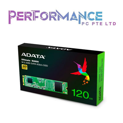 ADATA SU650 M.2/SSD 120GB/240GB/250GB/500GB/1TB Ultimate SU650 3D NAND / R/W up to 550/510 (3 YEARS WARRANTY BY CORBELL TECHNOLOGY PTE LTD)