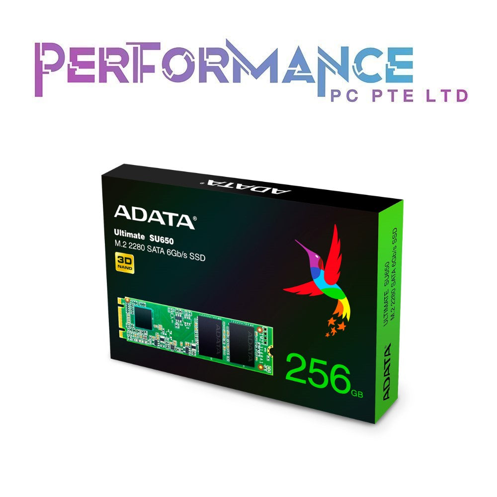 ADATA SU650 M.2/SSD 120GB/240GB/250GB/500GB/1TB Ultimate SU650 3D NAND / R/W up to 550/510 (3 YEARS WARRANTY BY CORBELL TECHNOLOGY PTE LTD)