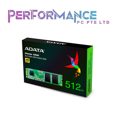 ADATA SU650 M.2/SSD 120GB/240GB/250GB/500GB/1TB Ultimate SU650 3D NAND / R/W up to 550/510 (3 YEARS WARRANTY BY CORBELL TECHNOLOGY PTE LTD)