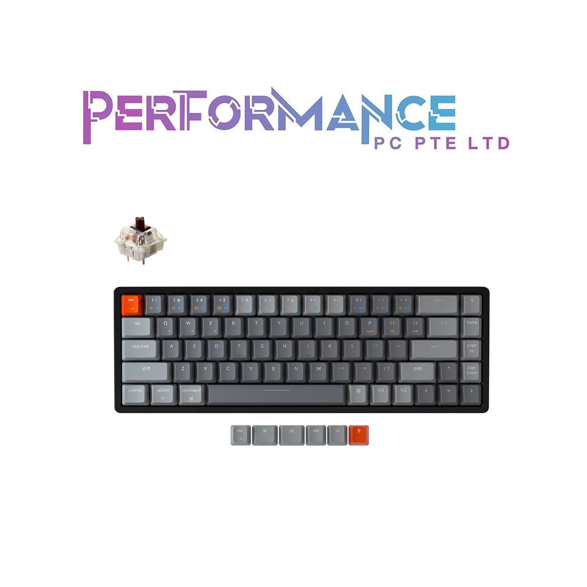 Keychron K6 68 Key RGB Aluminium Frame Hot Swap Gateron Blue/Red/Brown Switch Wireless Custom Keyboard (1 YEAR WARRANTY BY TECH DYNAMIC PTE LTD)