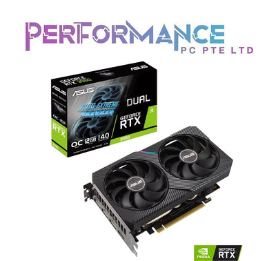 Asus Dual GeForce RTX 3060 RTX3060 V2 12GB OC Edition (3 YEARS WARRANTY BY BAN LEONG TECHNOLOGIES PTE LTD)