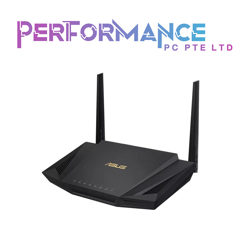 ASUS RT-AX56U AX1800 Dual Band WiFi 6 (802.11ax) Router supporting MU-MIMO and OFDMA technology, with AiProtection Pro network security powered by Trend Micro, compatible with ASUS AiMesh WiFi system (3 YEARS WARRANTY BY AVERTEK ENTERPRISES PTE LTD)