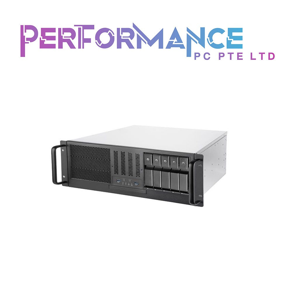 SILVERSTONE RM41-H08 4U form factor 5 x 3.5” Hot-swappable and 3 x 5.25" server chassis (1 YEAR WARRANTY BY AVERTEK ENTERPRISES PTE LTD)