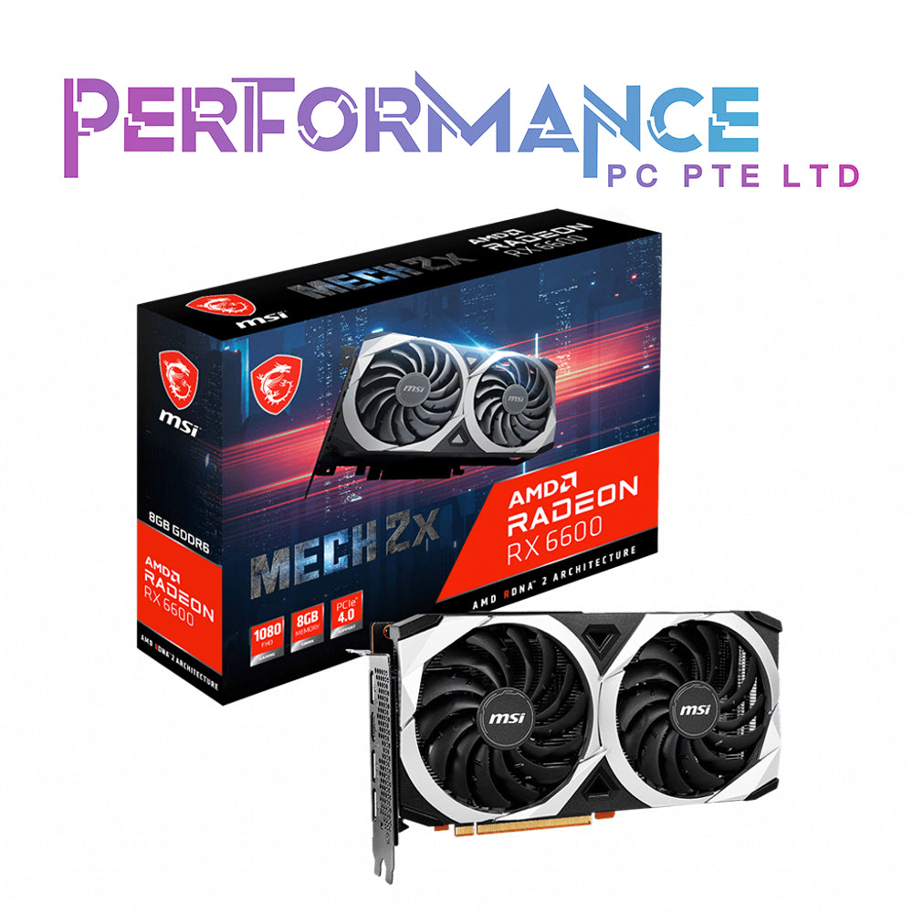 MSI AMD Radeon RX 6600 MECH 2X 8G (3 YEARS WARRANTY BY CORBELL TECHNOLOGY PTE LTD)