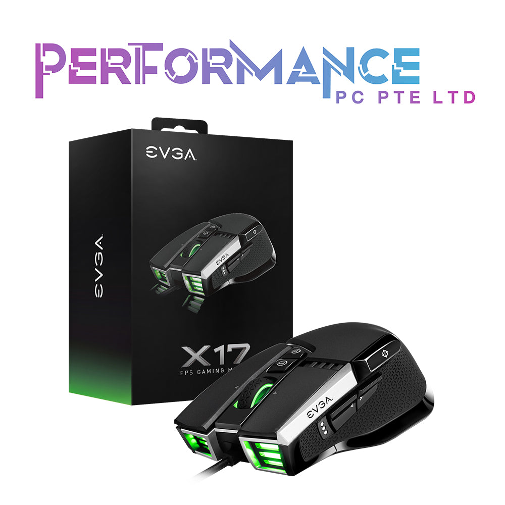 EVGA X17 Gaming Mouse Black/Grey (1 Year Warranty By Tech Dynamic Pte Ltd)
