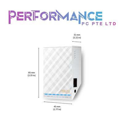ASUS RP-AC52 Dual-Band Wireless-AC750 Repeater / Access Point (3 YEARS WARRANTY BY AVERTEK ENTERPRISES PTE LTD)