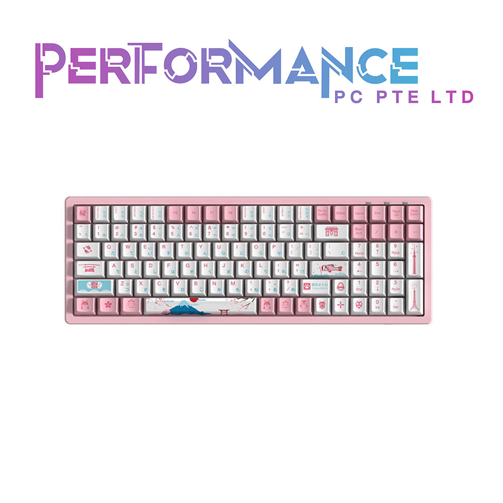 AKKO Keyboard 3096 - World Tour Tokyo R2 (Gateron Linear Switches) Yellow/Pink (1 YEAR WARRANTY BY TECH DYNAMIC PTE LTD)