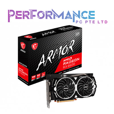MSI AMD Radeon RX 6600 ARMOR 8G v1 (3 YEARS WARRANTY BY CORBELL TECHNOLOGY PTE LTD)