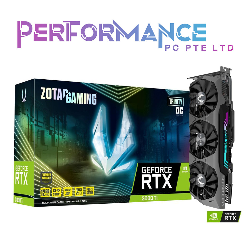 ZOTAC GAMING RTX 3080 Ti RTX 3080Ti Trinity OC 12G GDDR6X (3+2 Years Warranty By Tech Dynamic Pte Ltd)