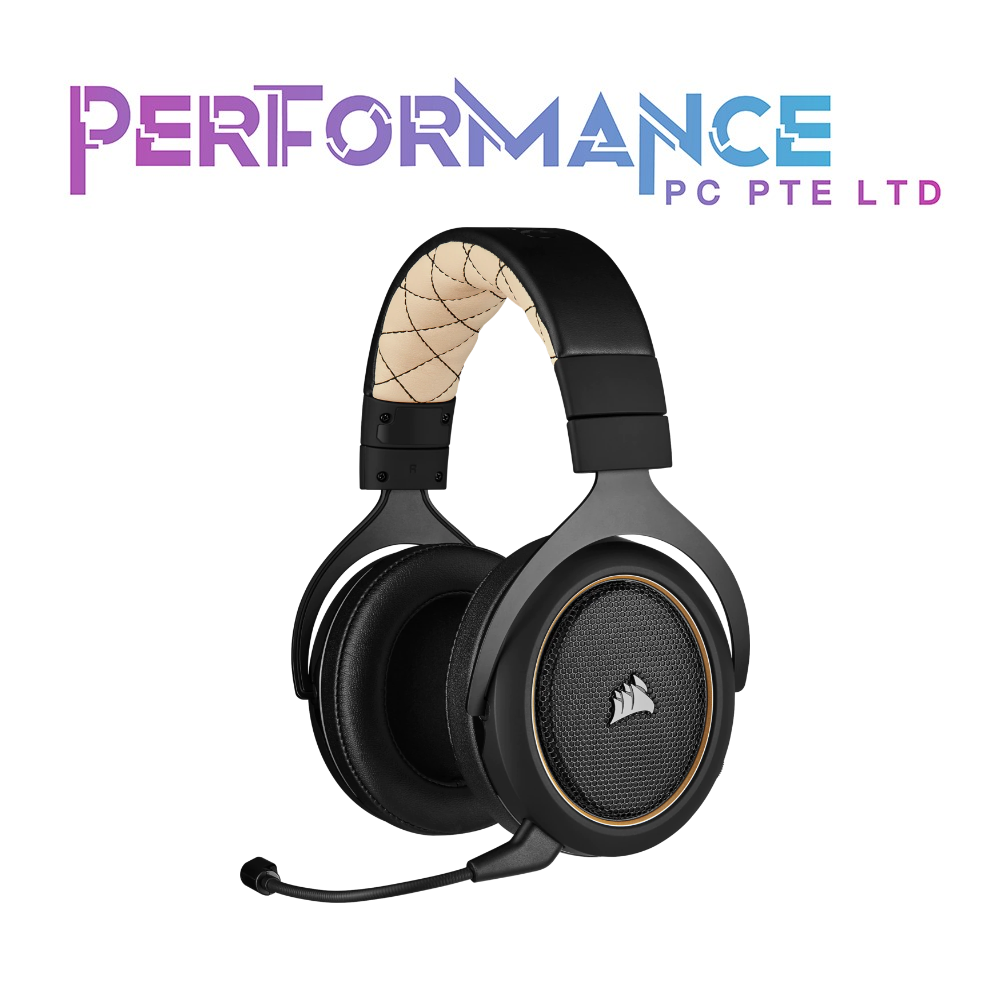 CORSAIR HS70 Pro Wireless Gaming Headset - Carbon/Cream (2 YEARS WARRANTY BY CONVERGENT SYSTEMS PTE LTD)