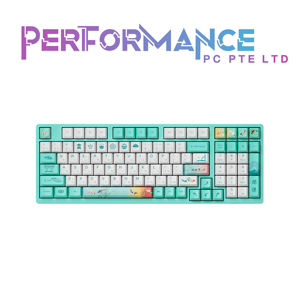 AKKO Keyboard 3098 - Monet's Pond (Akko Orange Tactile)(1 YEAR WARRANTY BY TECH DYNAMIC PTE LTD)