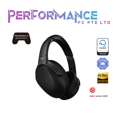 ASUS ROG Strix Go BT Gaming Headset (AI noise-canceling microphone, Hi-Res Audio, Active Noise Cancellation, Bluetooth, 3.5mm (2 YEARS WARRANTY BY BAN LEONG TECHNOLOGIES PTE LTD)
