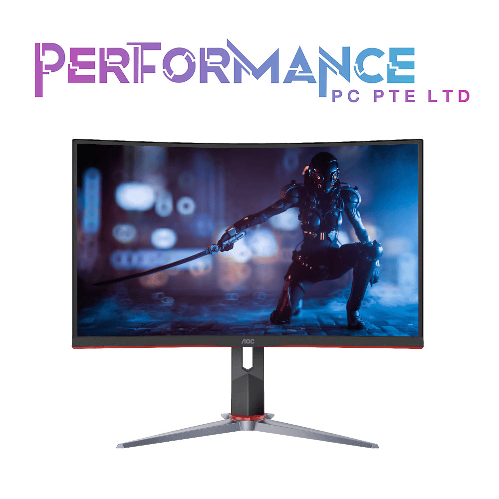 AOC C27G2 27 inch 1920x1080 165Hz Curved VA Gaming Monitor (HDMIx2/VGA/DP/FreeSync) (3 YEARS WARRANTY BY CORBELL TECHNOLOGY PTE LTD)