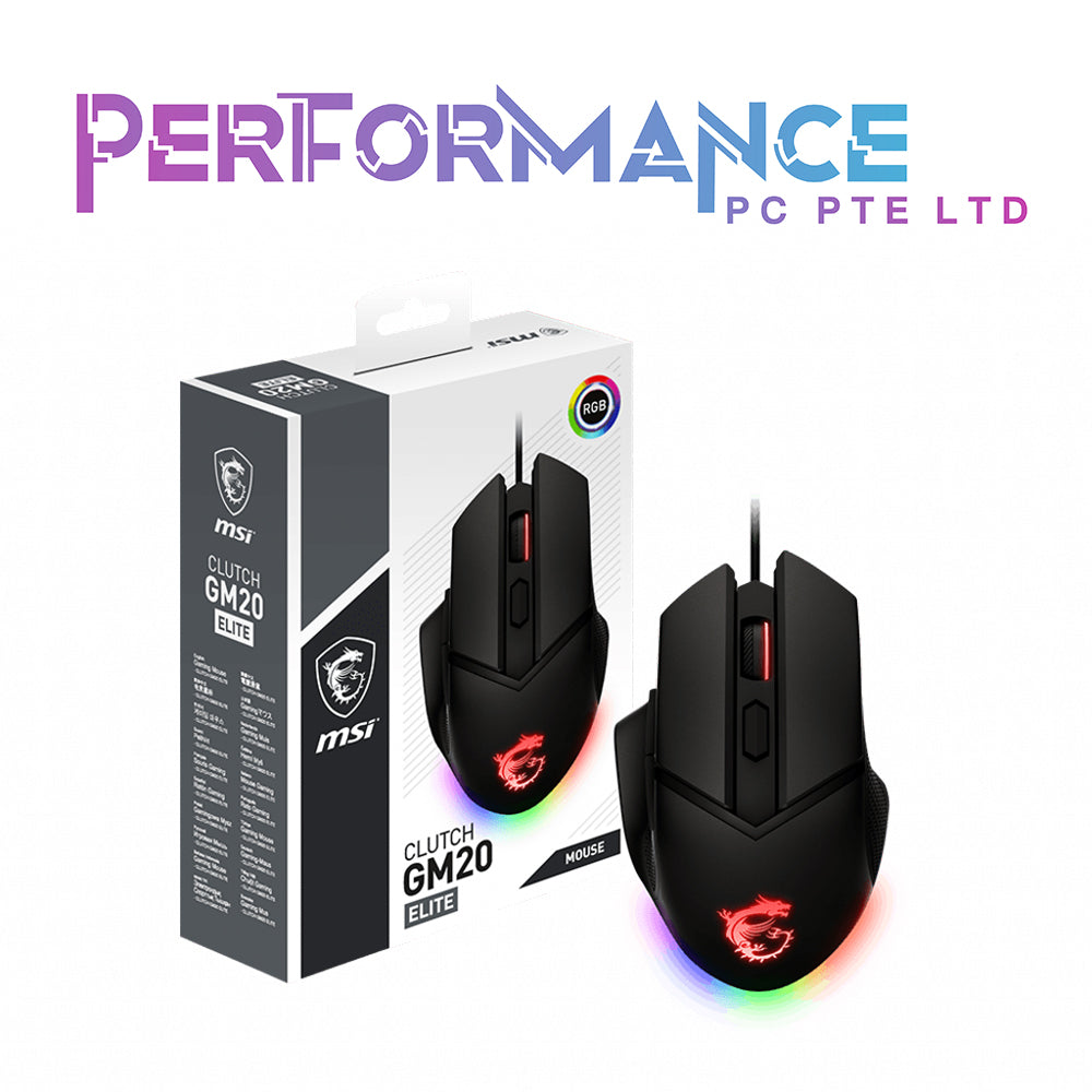 MSI Clutch GM20 Elite Gaming mouse (1 YEAR WARRANTY BY CORBELL TECHNOLOGY PTE LTD)