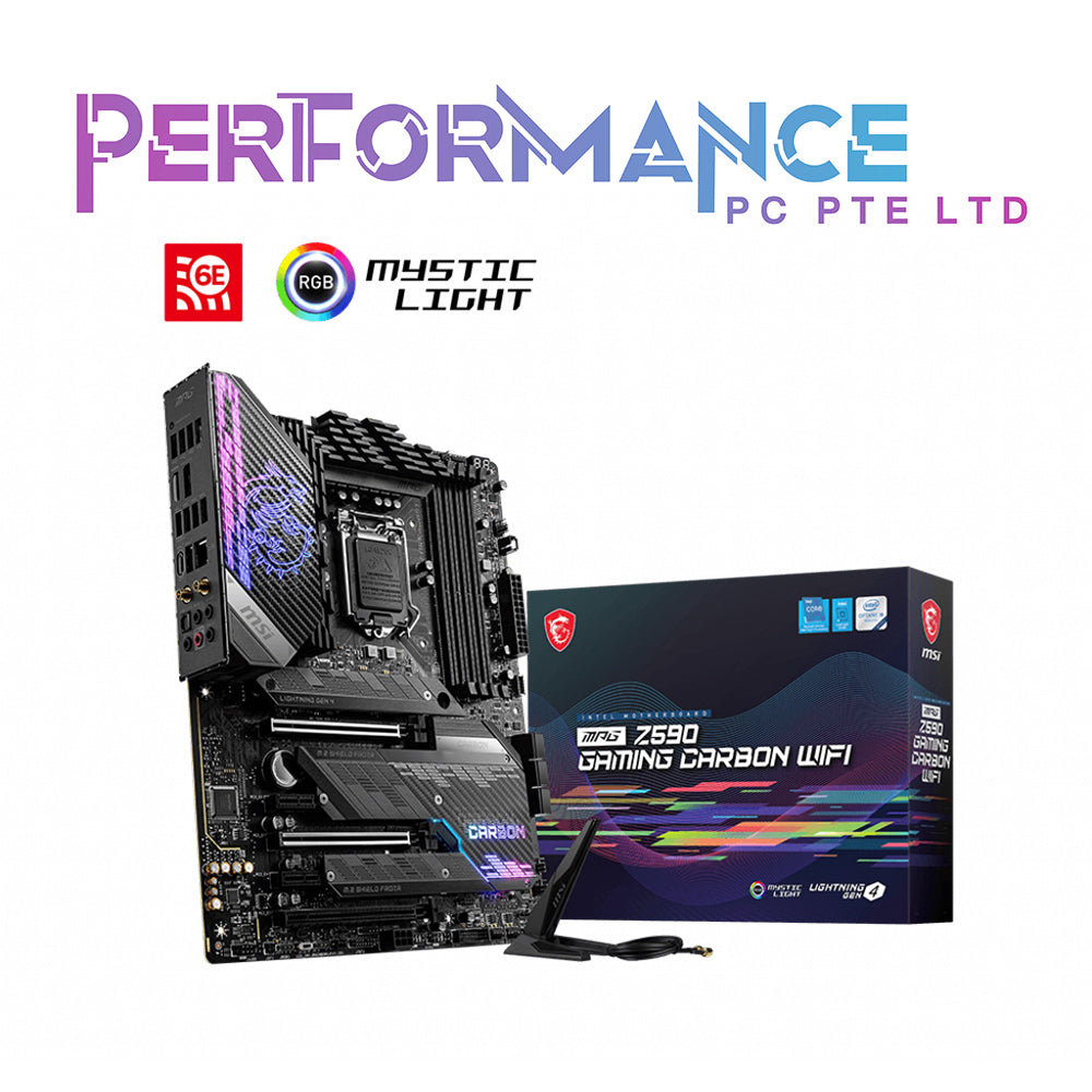 MSI MPG Z590 GAMING CARBON WIFI (3 YEARS WARRANTY BY CORBELL TECHNOLOGY PTE LTD)