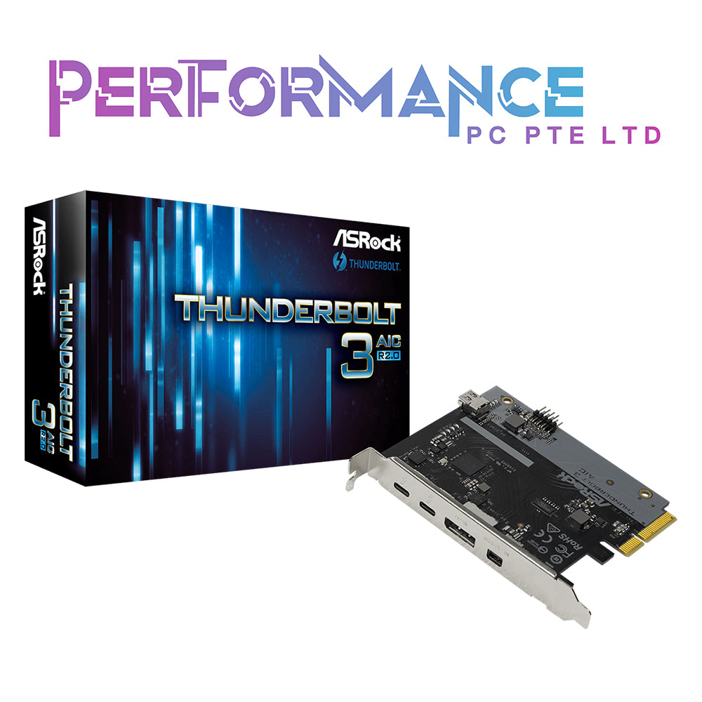 ASRock THUNDERBOLT 3 AIC R2.0 Expansion Card (3 YEARS WARRANTY BY TECH DYNAMIC PTE LTD)