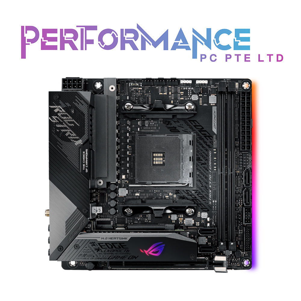 ASUS ROG Strix X570-I Gaming AMD X570 mini-ITX Gaming motherboard with PCIe 4.0, Aura Sync RGB, Intel Gigabit Ethernet, Wi-Fi 6 (802.11ax) (3 YEARS WARRANTY BY AVERTEK ENTERPRISES PTE LTD)