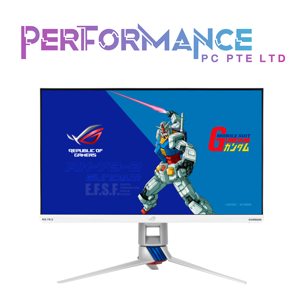 ASUS ROG Strix XG279Q-G GUNDAM EDITION HDR Gaming Monitor – 27 inch WQHD (2560 x 1440), Fast IPS, Overclockable 170Hz, 1ms (GTG), ELMB SYNC, G-SYNC Compatible, DisplayHDR 400 (3 YEARS WARRANTY BY AVERTEK ENTERPRISES PTE LTD)