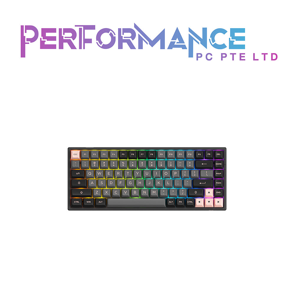 AKKO Keyboard 3084B Wireless - Black & Pink (Jelly Pink Linear)/(Jelly Purple Tactile)(1 YEAR WARRANTY BY TECH DYNAMIC PTE LTD)