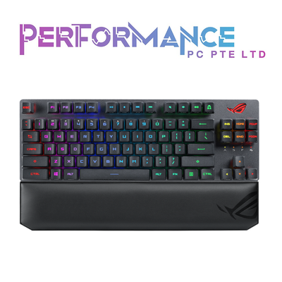 ASUS ROG Strix Scope NX Deluxe RGB wired mechanical gaming keyboard with ROG NX switches, aluminum frame, ergonomic wrist rest, Aura Sync lighting and additional silver WASD for FPS games (2 YEARS WARRANTY BY BAN LEONG TECHNOLOGIES PTE LTD)