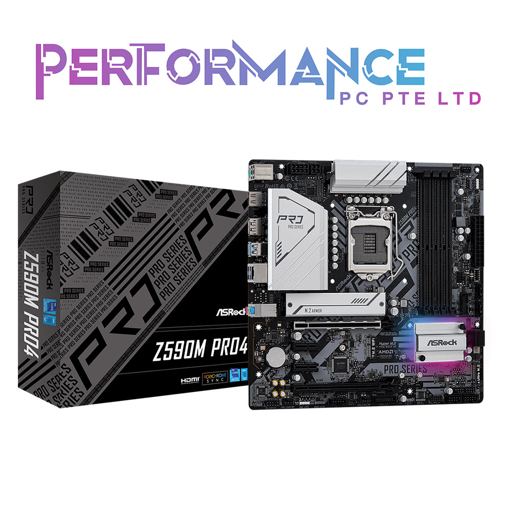 ASRock Z590M PRO4 Motherboard (3 YEARS WARRANTY BY TECH DYNAMIC PTE LTD)