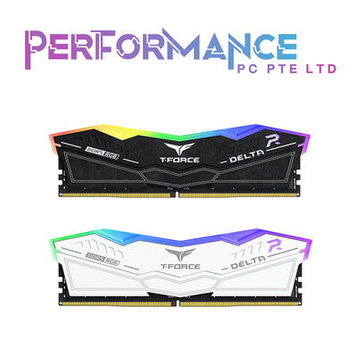 TEAMGROUP T-FORCE DELTA RGB DDR5 32GB 6400MHz White/Black DESKTOP MEMORY (LIMITED LIFETIME WARRANTY BY AVERTEK ENTERPRISES PTE LTD)