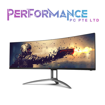 AOC AGON AG493UCX2 49 inch 5K Dual QHD Curved 32:9/ 3*HDMI/ 2*DP/ USB-C/ Adaptive Sync/ HDR400/ Height Adj/ 165hz/ 1ms (3 YEARS WARRANTY BY CORBELL TECHNOLOGY PTE LTD)