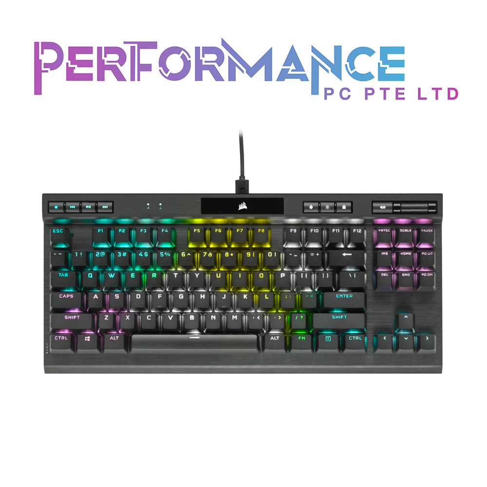 Corsair K70 RGB TKL Champion Series Mechanical Gaming Keyboard - Cherry MX Speed/Corsair OPX Switch (2 YEARS WARRANTY BY CONVERGENT SYSTEMS PTE LTD)